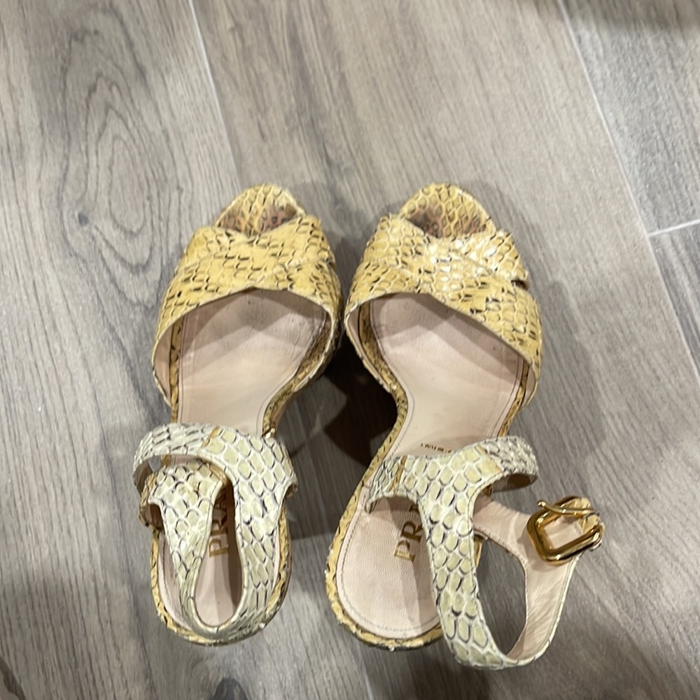 Prada Python Sandals Size 37 - image 6